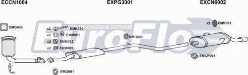 EuroFlo CNSAX16 1011A - Izplūdes gāzu sistēma ps1.lv