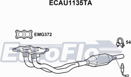 EuroFlo ECAU1135TA - Katalizators ps1.lv