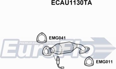 EuroFlo ECAU1130TA - Katalizators ps1.lv