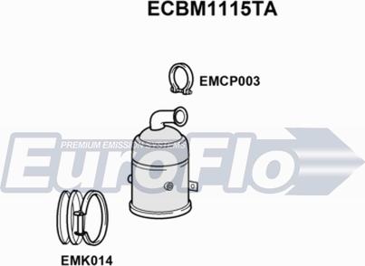 EuroFlo ECBM1115TA - Katalizators ps1.lv