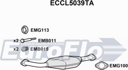 EuroFlo ECCL5039TA - Katalizators ps1.lv