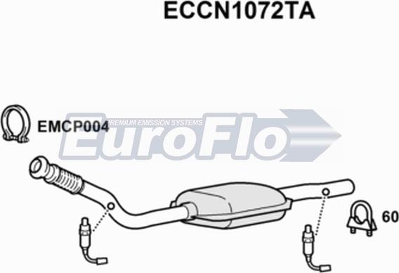 EuroFlo ECCN1072TA - Katalizators ps1.lv