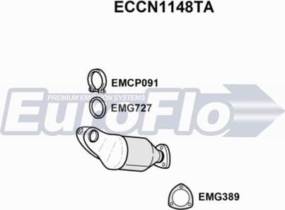 EuroFlo ECCN1148TA - Katalizators ps1.lv