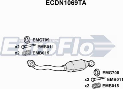 EuroFlo ECDN1069TA - Katalizators ps1.lv