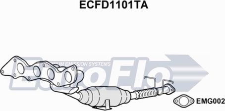 EuroFlo ECFD1101TA - Katalizators ps1.lv