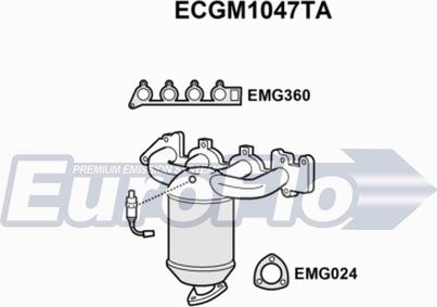 EuroFlo ECGM1047TA - Katalizators ps1.lv