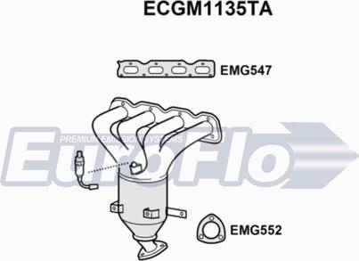 EuroFlo ECGM1135TA - Katalizators ps1.lv