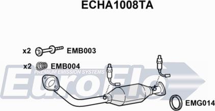 EuroFlo ECHA1008TA - Katalizators ps1.lv