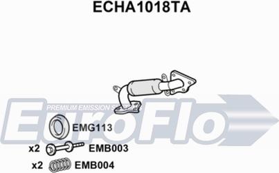 EuroFlo ECHA1018TA - Katalizators ps1.lv