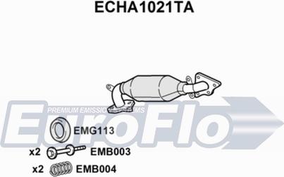 EuroFlo ECHA1021TA - Katalizators ps1.lv