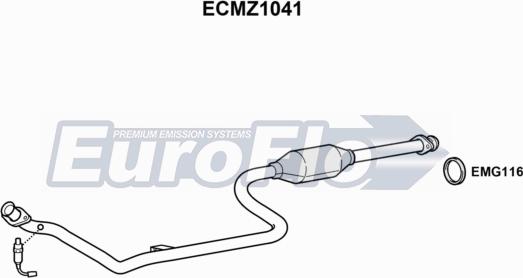 EuroFlo ECMZ1041 - Katalizators ps1.lv