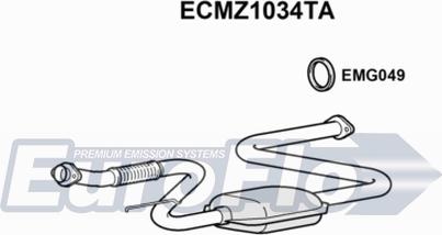 EuroFlo ECMZ1034TA - Katalizators ps1.lv