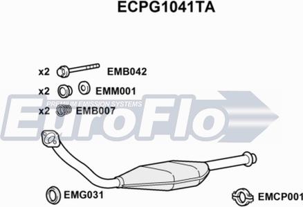 EuroFlo ECPG1041TA - Katalizators ps1.lv