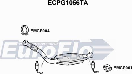 EuroFlo ECPG1056TA - Katalizators ps1.lv