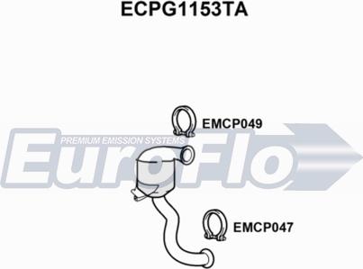 EuroFlo ECPG1153TA - Katalizators ps1.lv