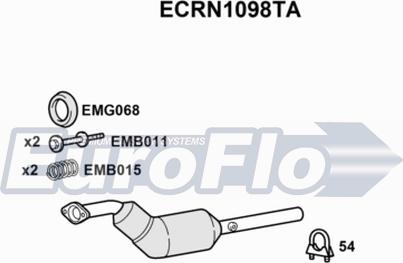 EuroFlo ECRN1098TA - Katalizators ps1.lv