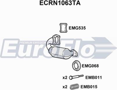 EuroFlo ECRN1063TA - Katalizators ps1.lv