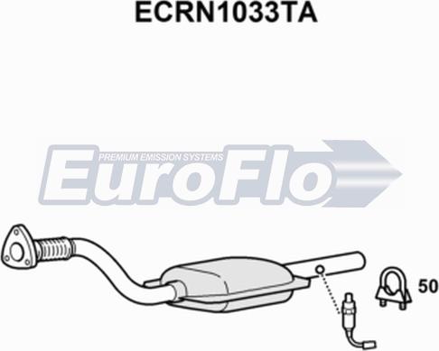 EuroFlo ECRN1033TA - Katalizators ps1.lv