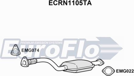 EuroFlo ECRN1105TA - Katalizators ps1.lv