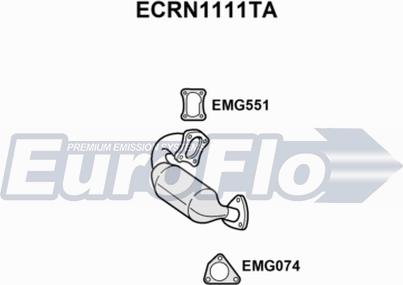 EuroFlo ECRN1111TA - Katalizators ps1.lv