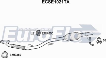 EuroFlo ECSE1021TA - Katalizators ps1.lv