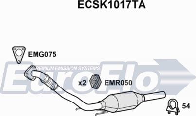 EuroFlo ECSK1017TA - Katalizators ps1.lv