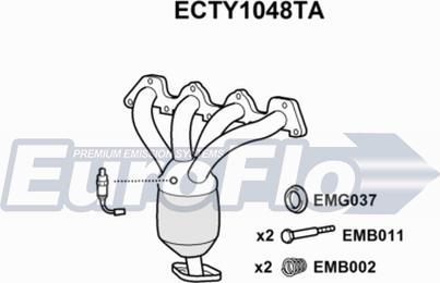 EuroFlo ECTY1048TA - Katalizators ps1.lv