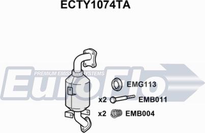 EuroFlo ECTY1074TA - Katalizators ps1.lv