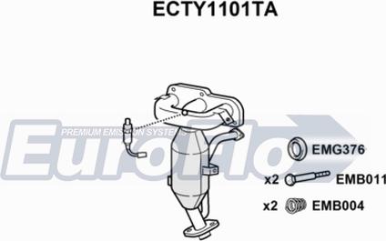 EuroFlo ECTY1101TA - Katalizators ps1.lv