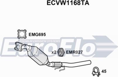 EuroFlo ECVW1168TA - Katalizators ps1.lv