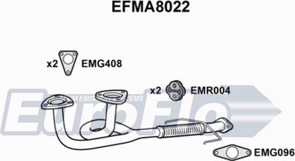 EuroFlo EFMA8022 - Izplūdes caurule ps1.lv