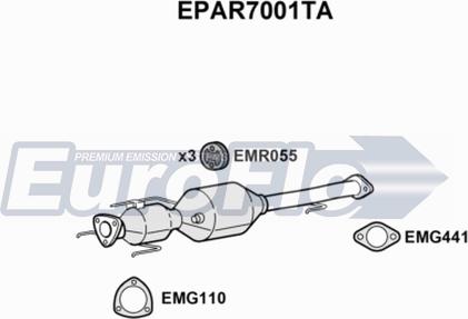 EuroFlo EPAR7001TA - Nosēdumu / Daļiņu filtrs, Izplūdes gāzu sistēma ps1.lv