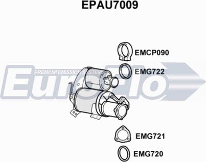 EuroFlo EPAU7009 - Nosēdumu / Daļiņu filtrs, Izplūdes gāzu sistēma ps1.lv