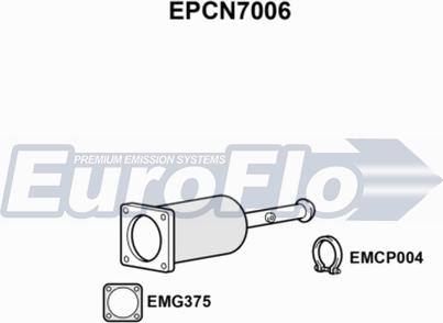 EuroFlo EPCN7006 - Nosēdumu / Daļiņu filtrs, Izplūdes gāzu sistēma ps1.lv