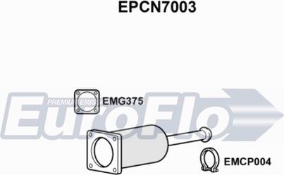 EuroFlo EPCN7003 - Nosēdumu / Daļiņu filtrs, Izplūdes gāzu sistēma ps1.lv