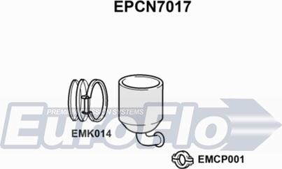 EuroFlo EPCN7017 - Nosēdumu / Daļiņu filtrs, Izplūdes gāzu sistēma ps1.lv