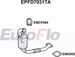 EuroFlo EPFD7031TA - Nosēdumu / Daļiņu filtrs, Izplūdes gāzu sistēma ps1.lv