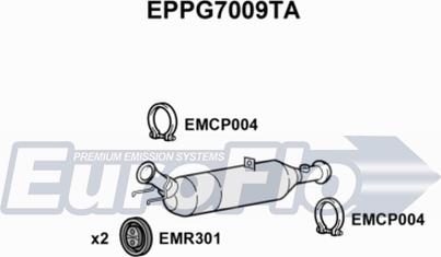 EuroFlo EPPG7009TA - Nosēdumu / Daļiņu filtrs, Izplūdes gāzu sistēma ps1.lv