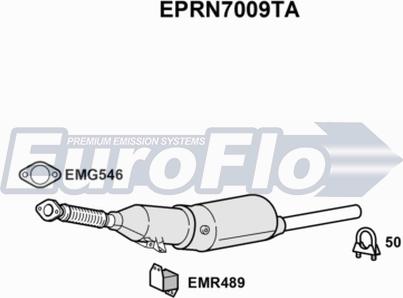 EuroFlo EPRN7009TA - Nosēdumu / Daļiņu filtrs, Izplūdes gāzu sistēma ps1.lv