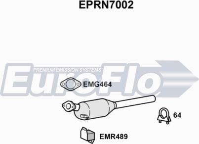 EuroFlo EPRN7002 - Nosēdumu / Daļiņu filtrs, Izplūdes gāzu sistēma ps1.lv