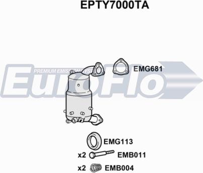 EuroFlo EPTY7000TA - Nosēdumu / Daļiņu filtrs, Izplūdes gāzu sistēma ps1.lv