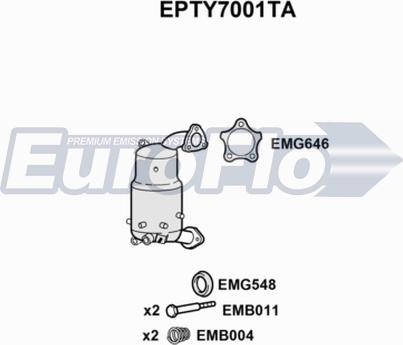 EuroFlo EPTY7001TA - Nosēdumu / Daļiņu filtrs, Izplūdes gāzu sistēma ps1.lv