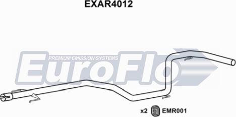 EuroFlo EXAR4012 - Izplūdes caurule ps1.lv