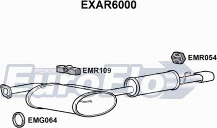 EuroFlo EXAR6000 - Izplūdes gāzu trokšņa slāpētājs (pēdējais) ps1.lv