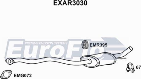 EuroFlo EXAR3030 - Vidējais izpl. gāzu trokšņa slāpētājs ps1.lv