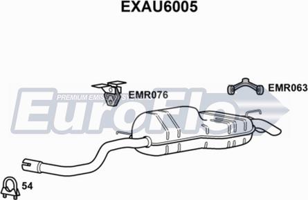 EuroFlo EXAU6005 - Izplūdes gāzu trokšņa slāpētājs (pēdējais) ps1.lv