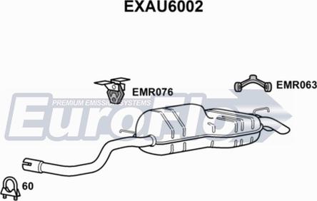 EuroFlo EXAU6002 - Izplūdes gāzu trokšņa slāpētājs (pēdējais) ps1.lv