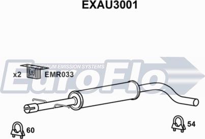 EuroFlo EXAU3001 - Vidējais izpl. gāzu trokšņa slāpētājs ps1.lv