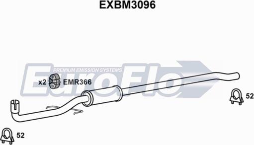 EuroFlo EXBM3096 - Vidējais izpl. gāzu trokšņa slāpētājs ps1.lv
