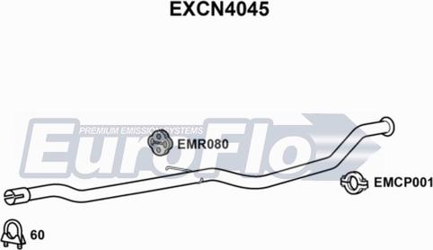 EuroFlo EXCN4045 - Izplūdes caurule ps1.lv